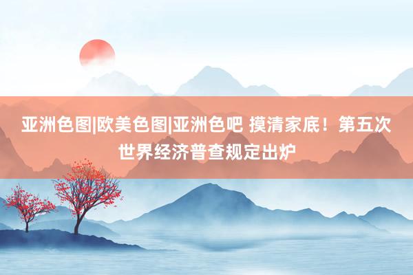 亚洲色图|欧美色图|亚洲色吧 摸清家底!第五次世界经济普查规定出炉
